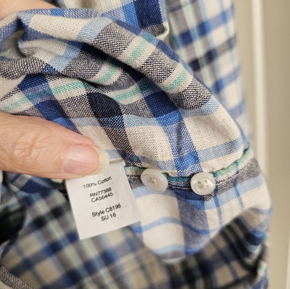 NWT J.Crew Men's Button Down Plaid - Picture 5 of 5
